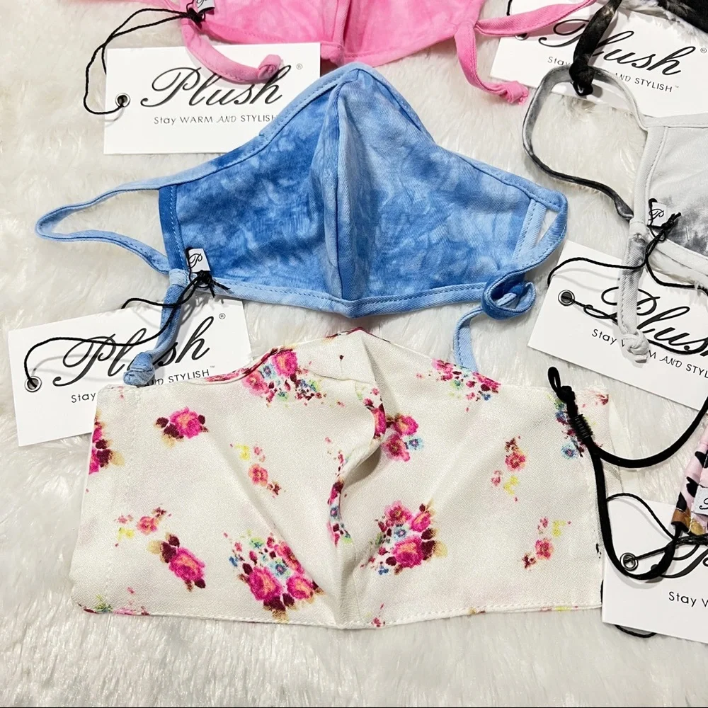 Plush Apparel x Revolve Set of 6 Reusable Face Masks